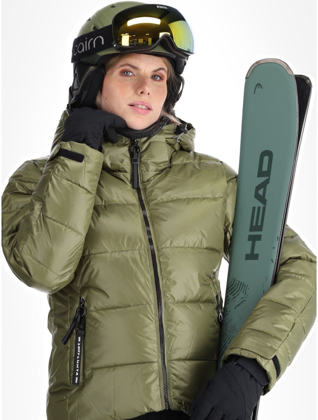 Luhta, Kallunki veste de ski femmes Olive vert 