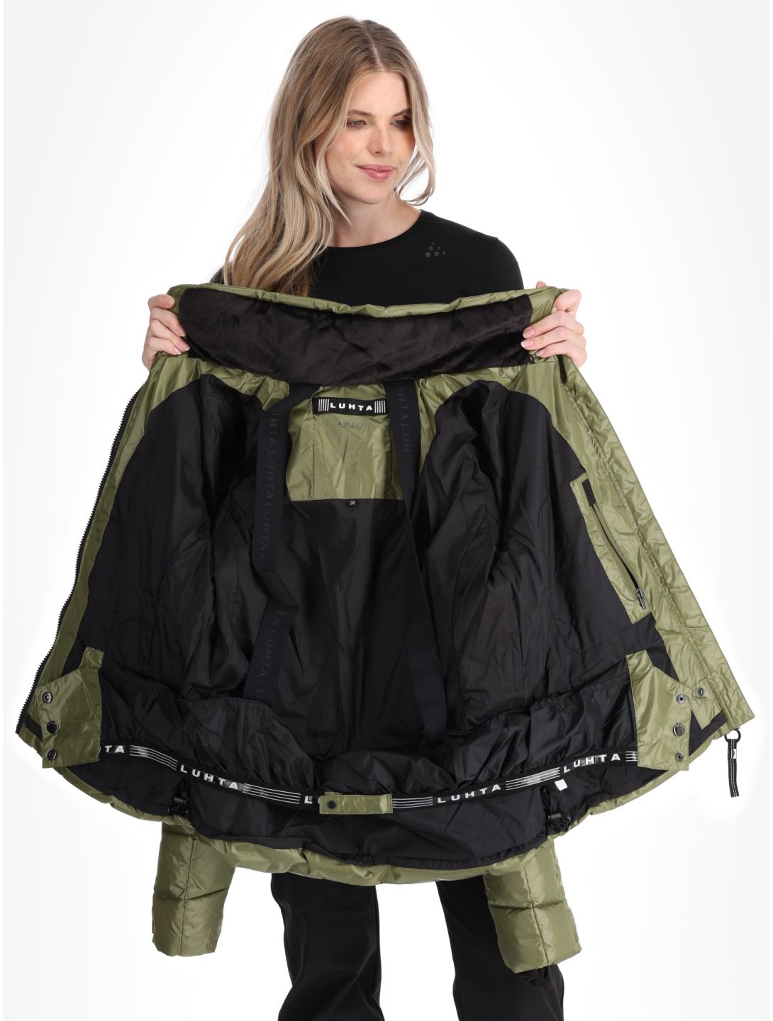 Luhta, Kallunki veste de ski femmes Olive vert 