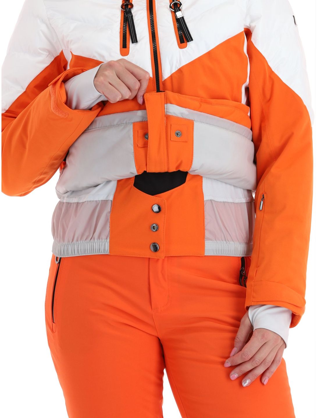 Luhta, Kanervala veste de ski femmes Orange blanc, orange 