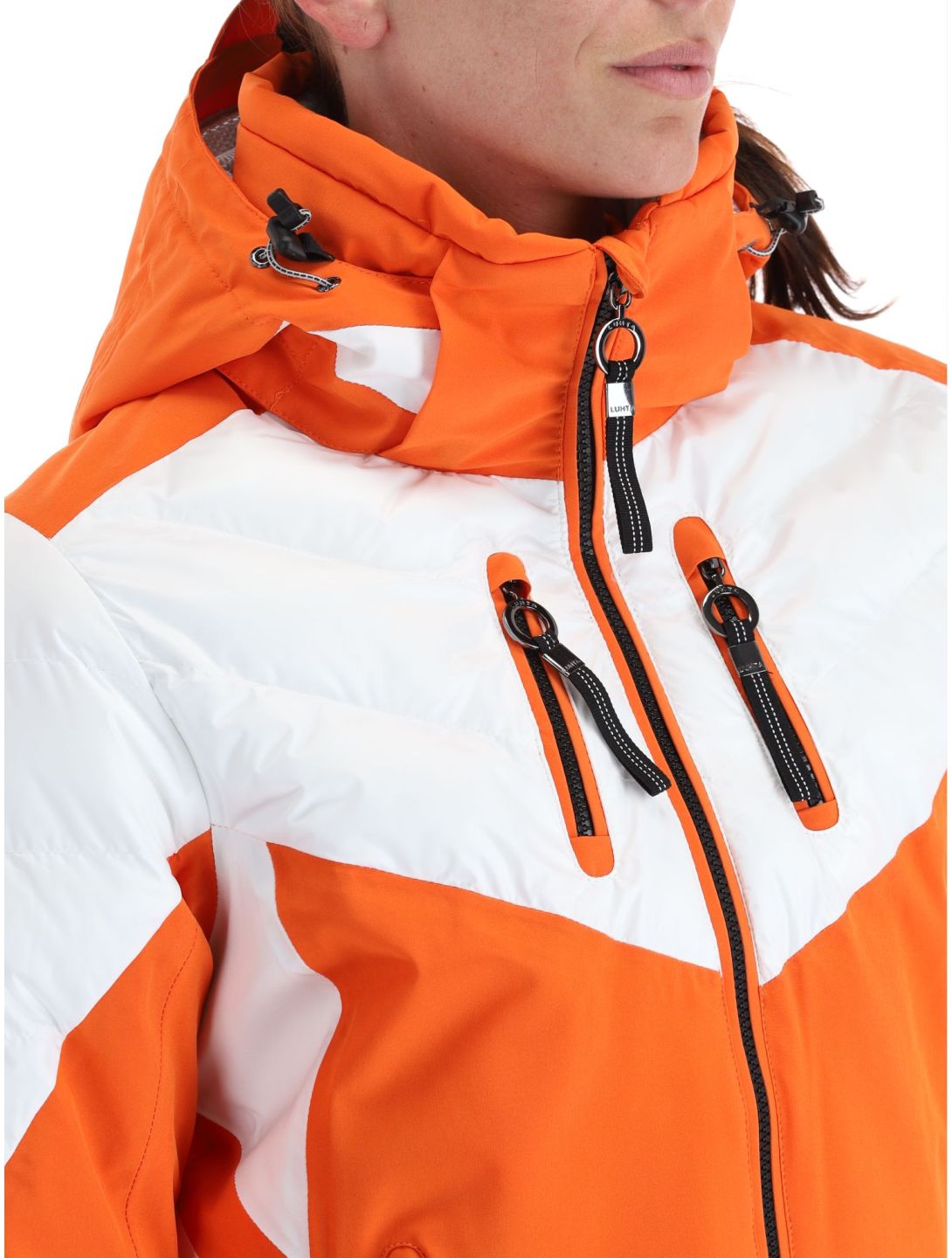 Luhta, Kanervala veste de ski femmes Orange blanc, orange 