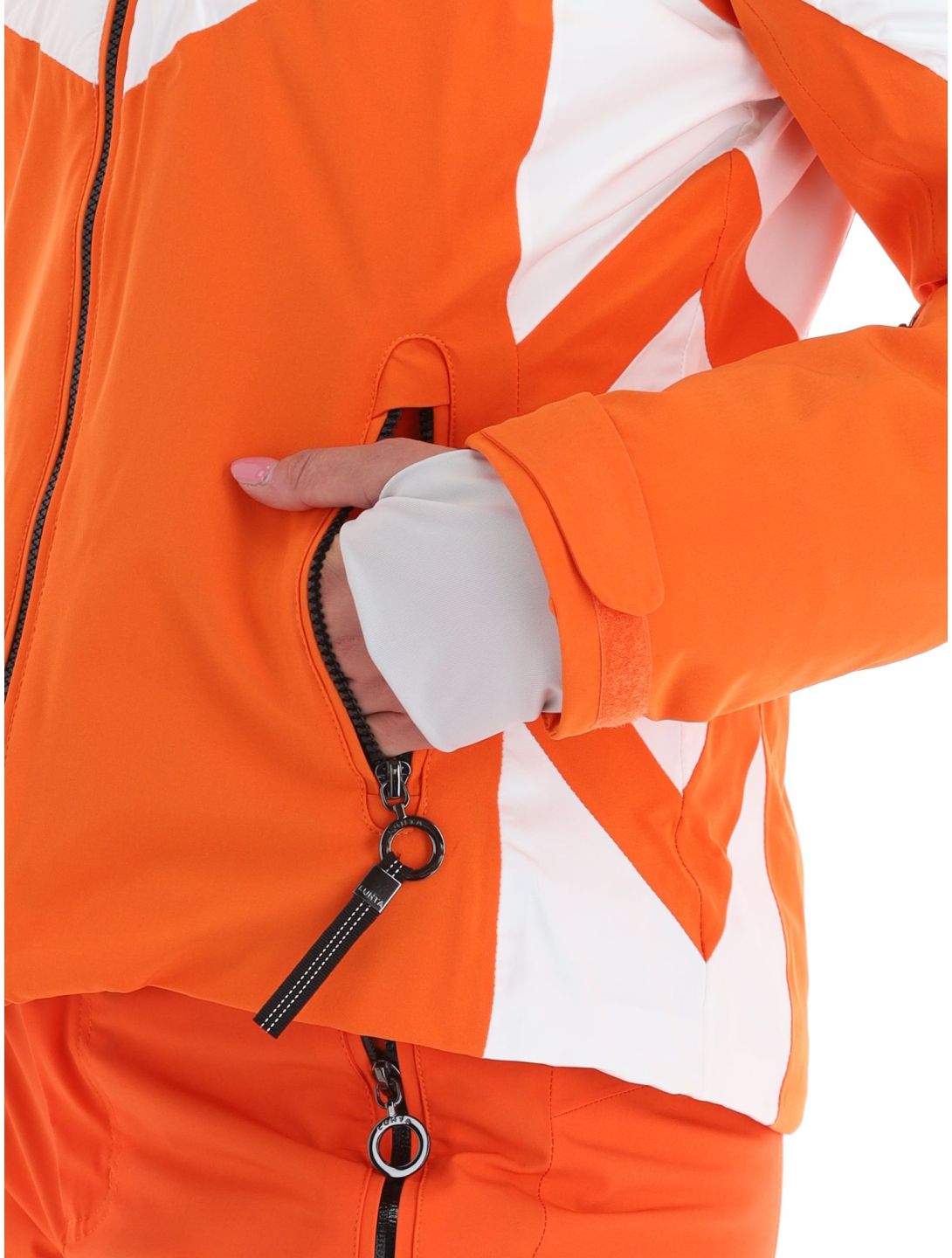 Luhta, Kanervala veste de ski femmes Orange blanc, orange 