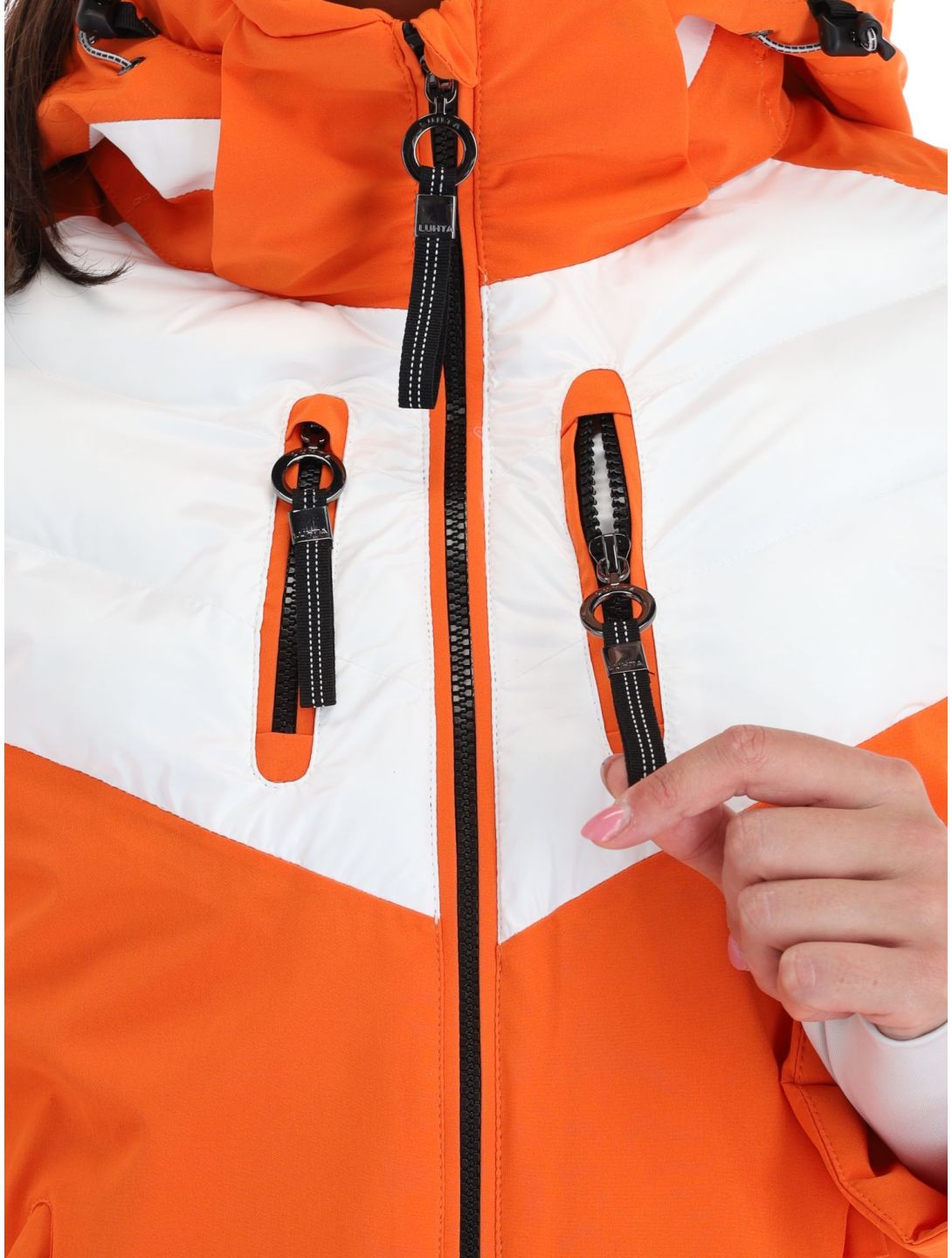 Luhta, Kanervala veste de ski femmes Orange blanc, orange 