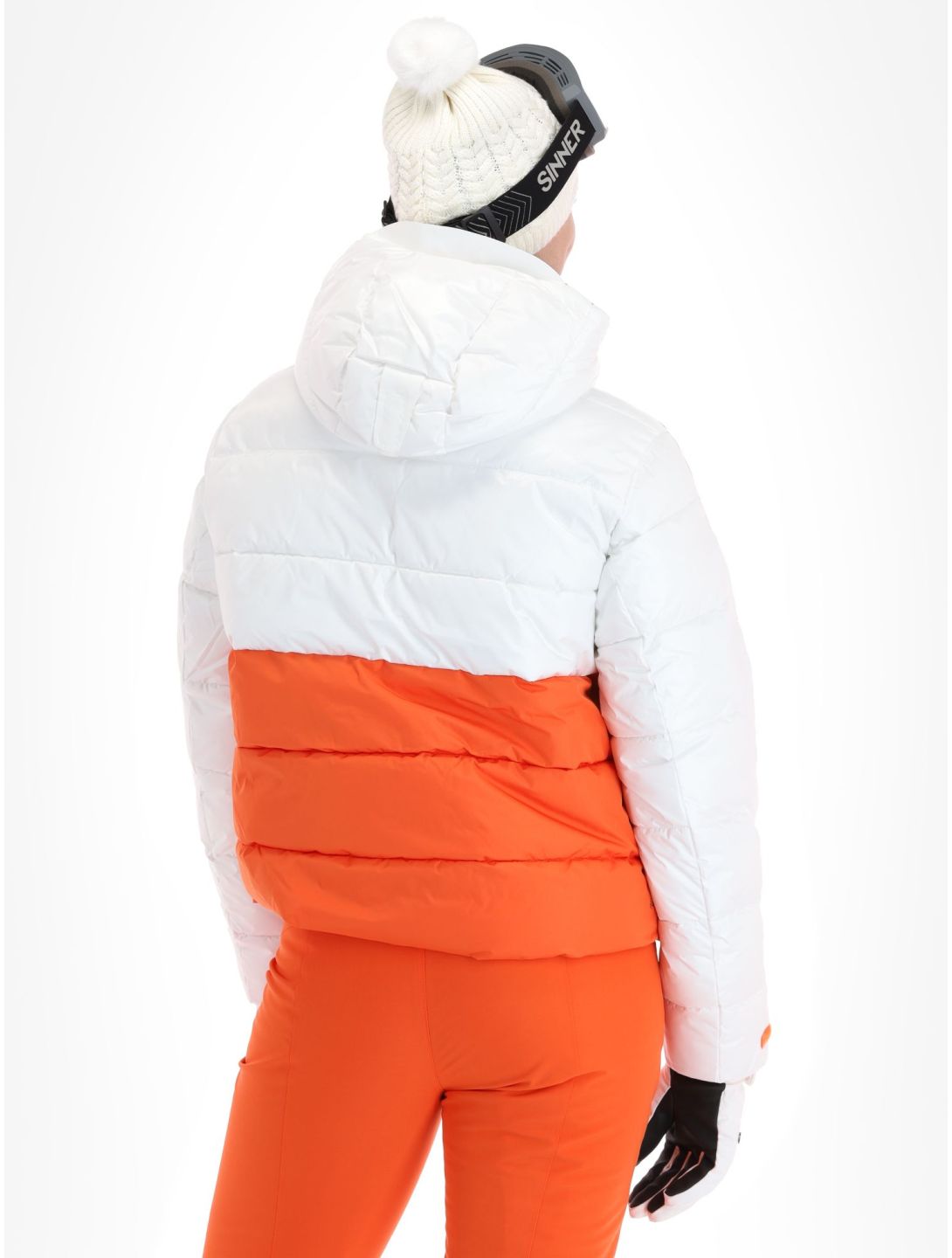 Luhta, Karhutunturi veste de ski femmes Orange blanc, orange 