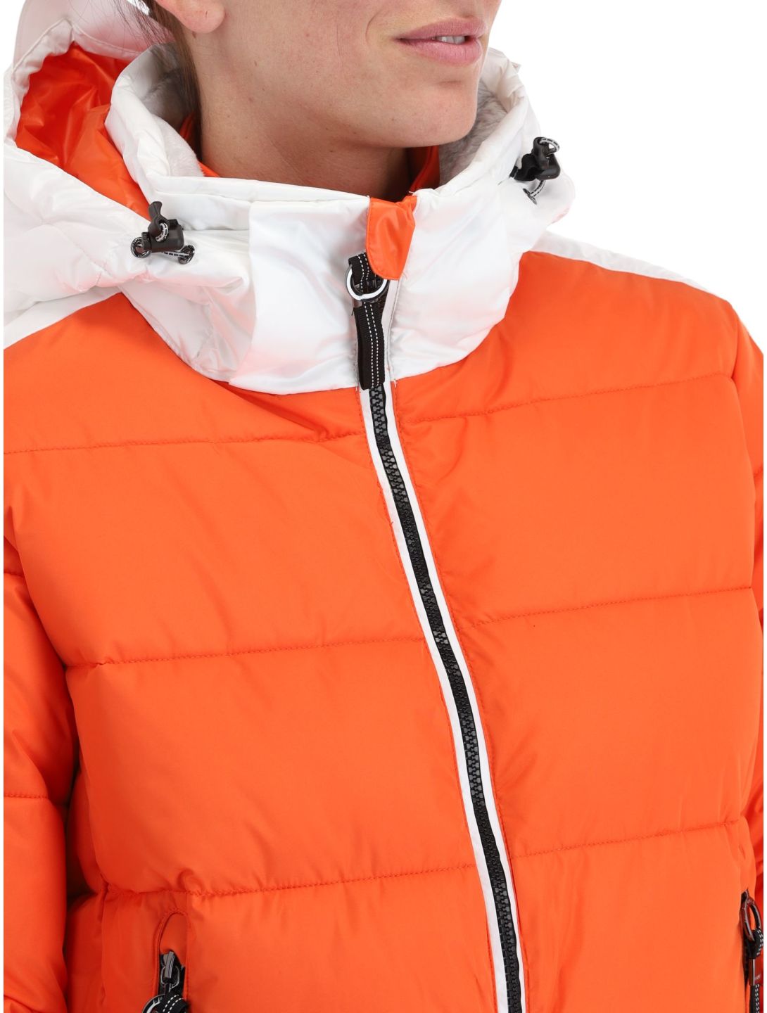 Luhta, Karhutunturi veste de ski femmes Orange blanc, orange 