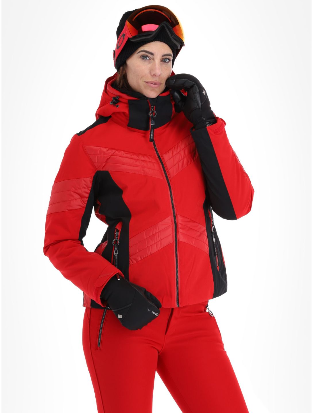 Luhta, Karravaara veste de ski femmes Cranberry noir, rouge 