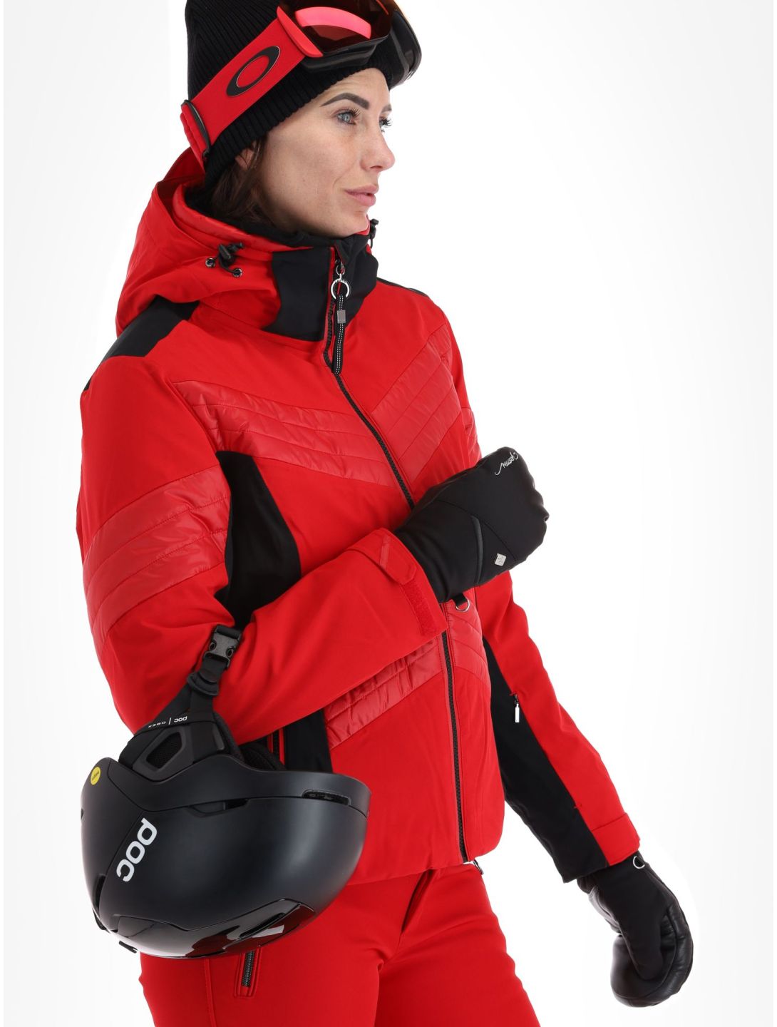 Luhta, Karravaara veste de ski femmes Cranberry noir, rouge 