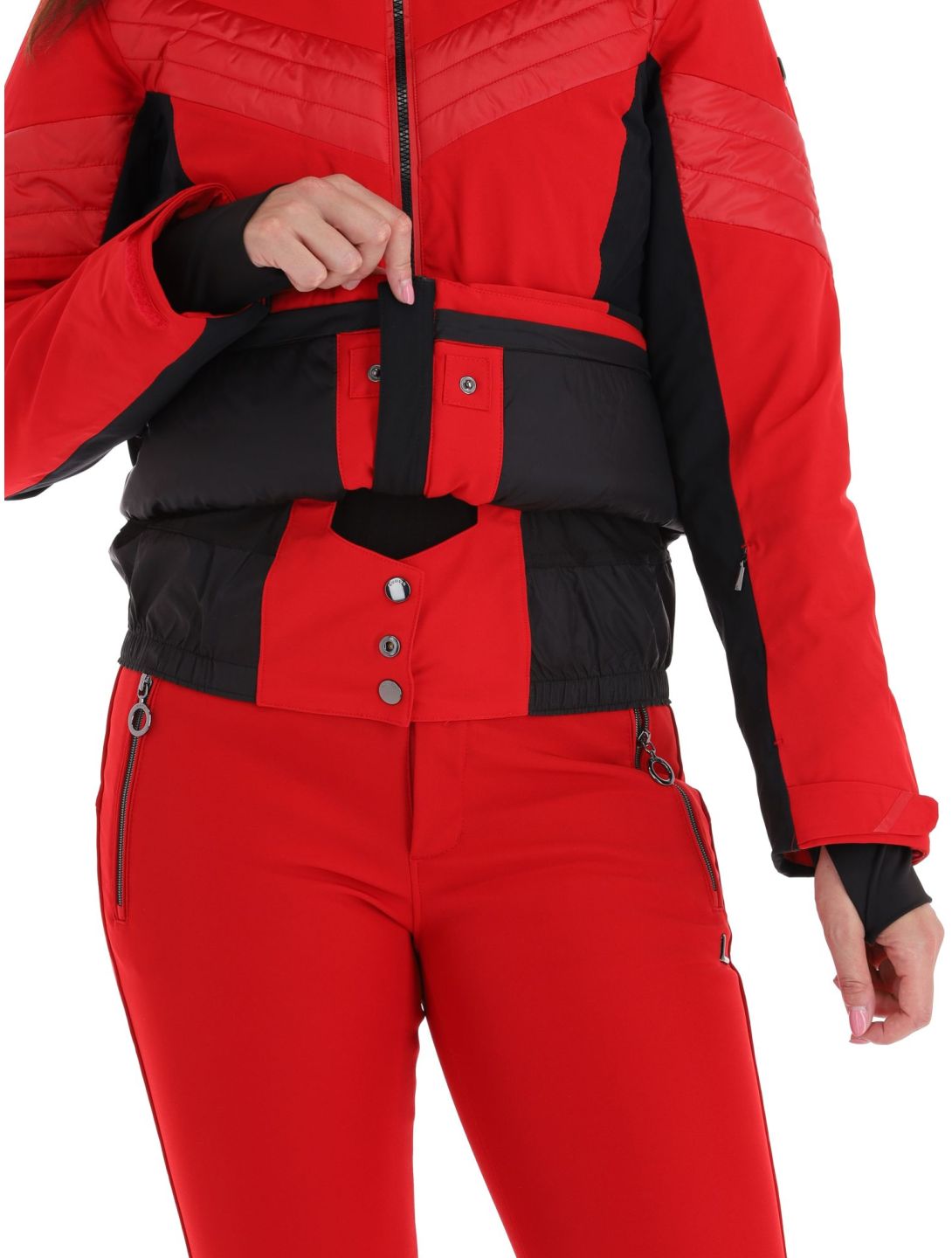 Luhta, Karravaara veste de ski femmes Cranberry noir, rouge 