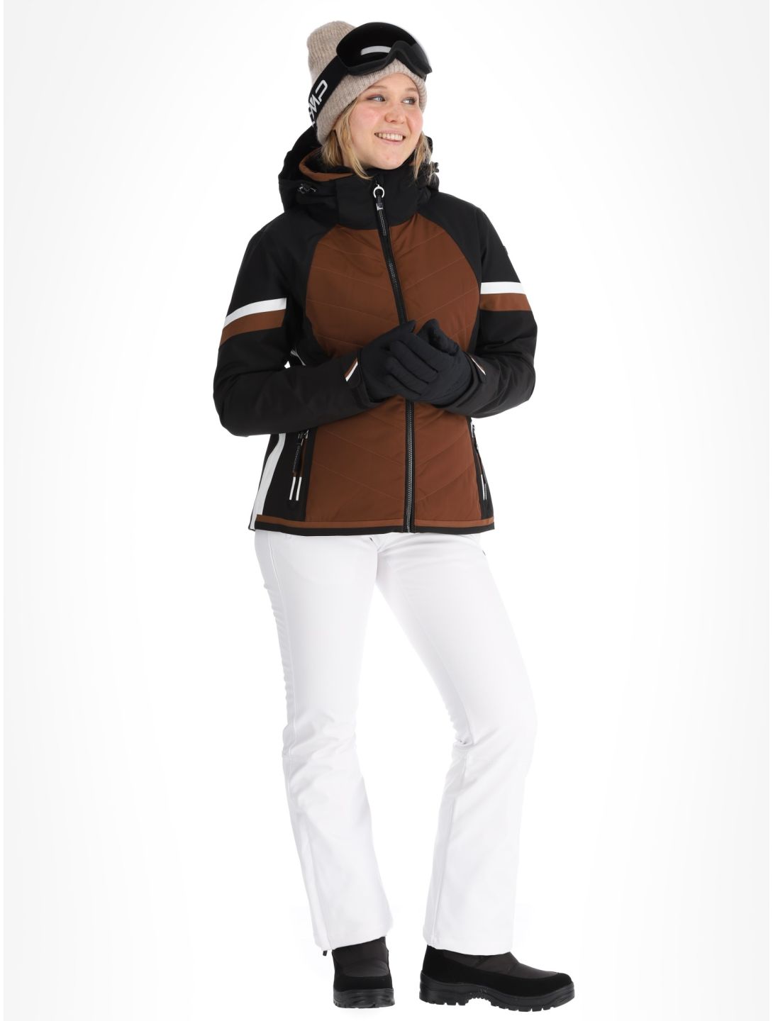 Luhta, Koutela veste de ski femmes Chocolat brun 