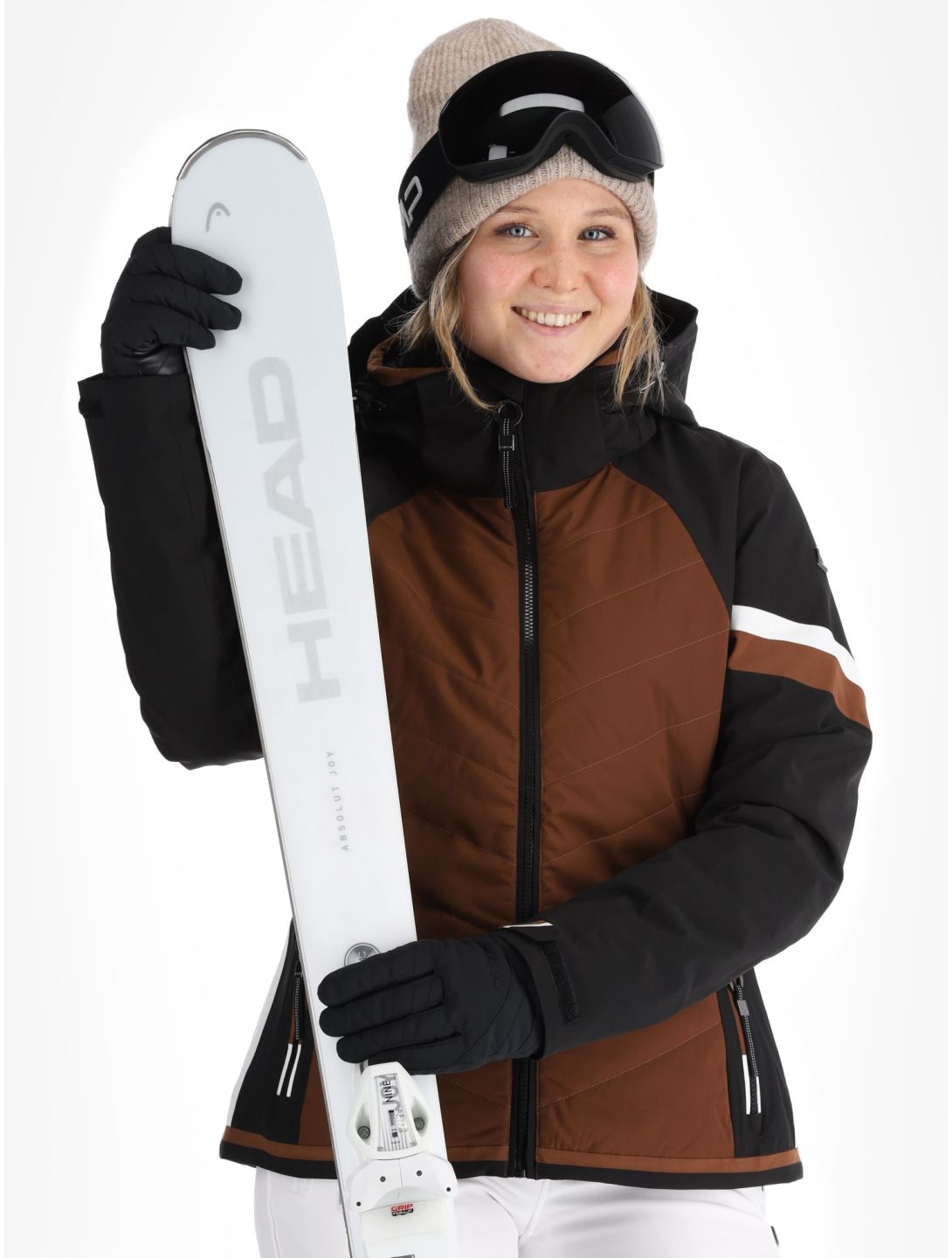 Luhta, Koutela veste de ski femmes Chocolat brun 