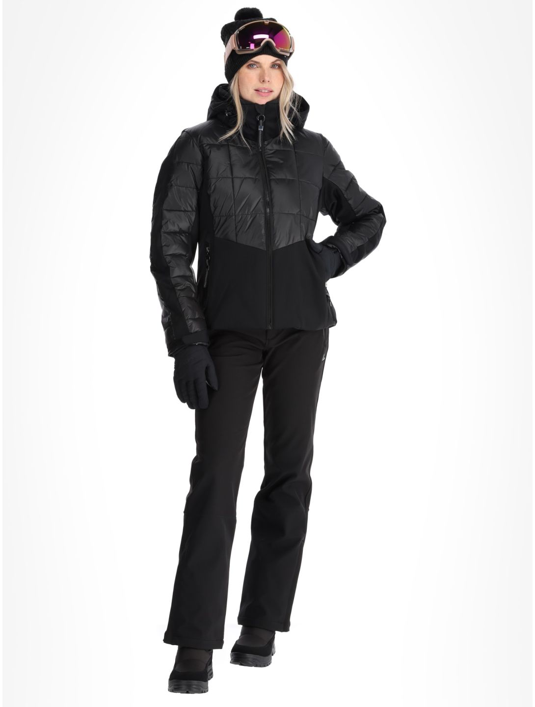 Luhta, Kuivasalmi veste de ski femmes Black noir 