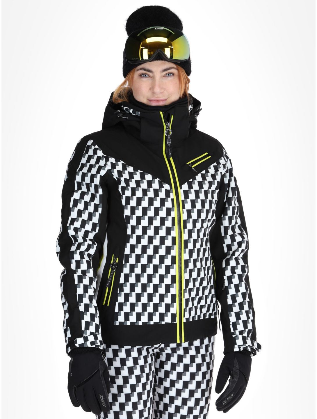 Luhta, Laukukero veste de ski femmes Black / White blanc, noir 