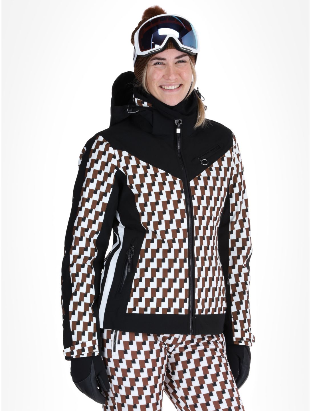 Luhta, Laukukero veste de ski femmes Chocolat brun 