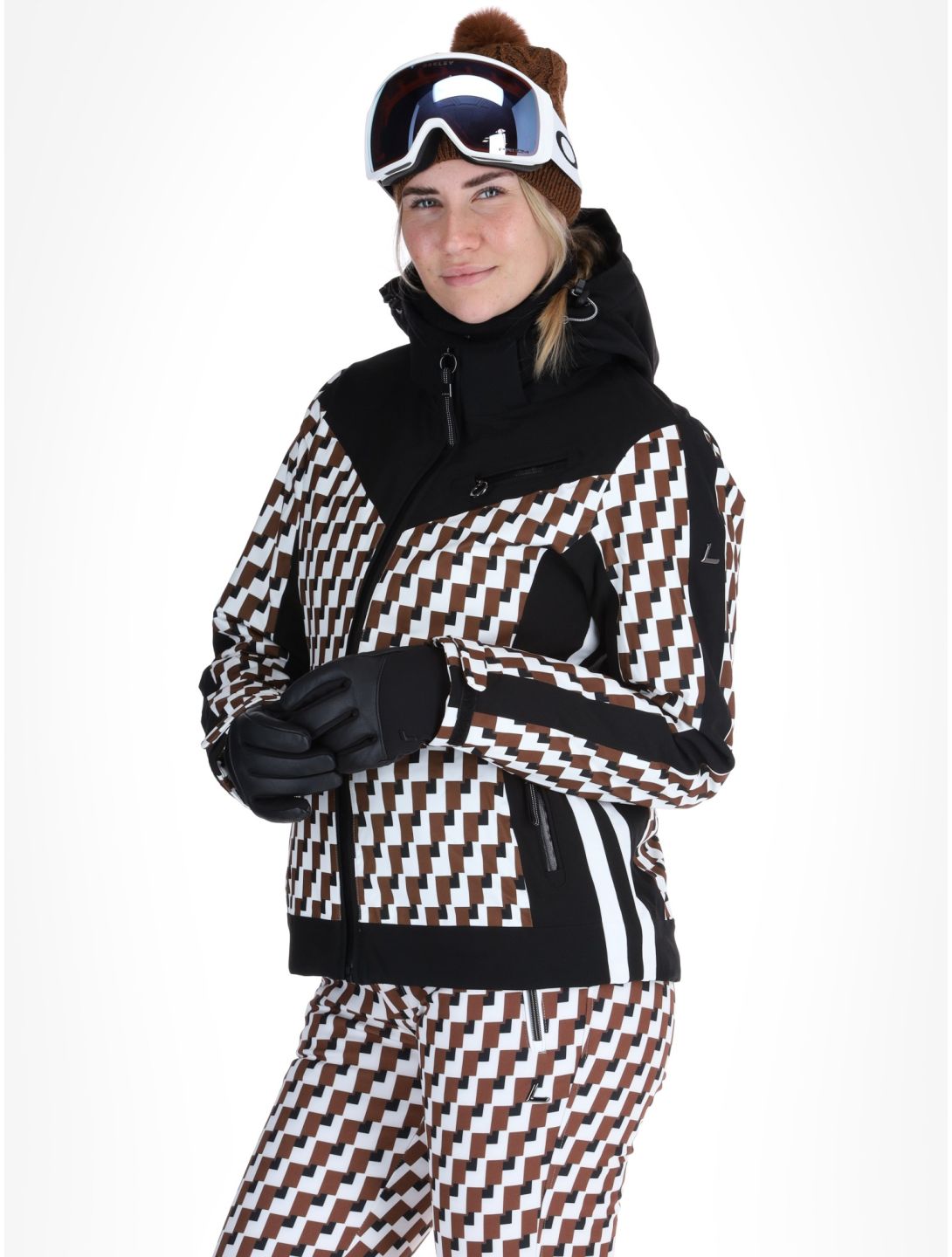 Luhta, Laukukero veste de ski femmes Chocolat brun 