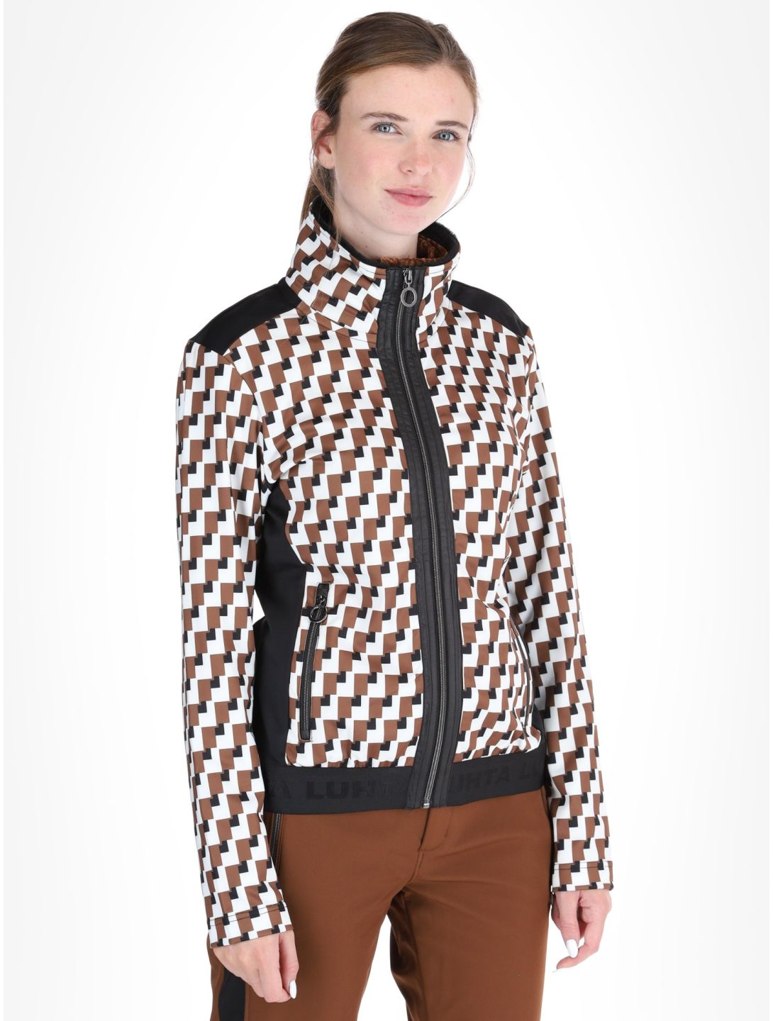 Luhta, Lompola gilet femmes Chocolat brun 