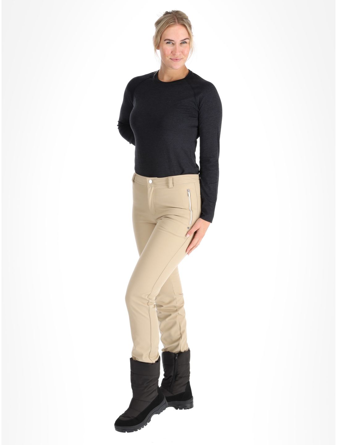 Luhta, Luhta Erottaja pantalon de ski en softshell femmes Powder blanc 