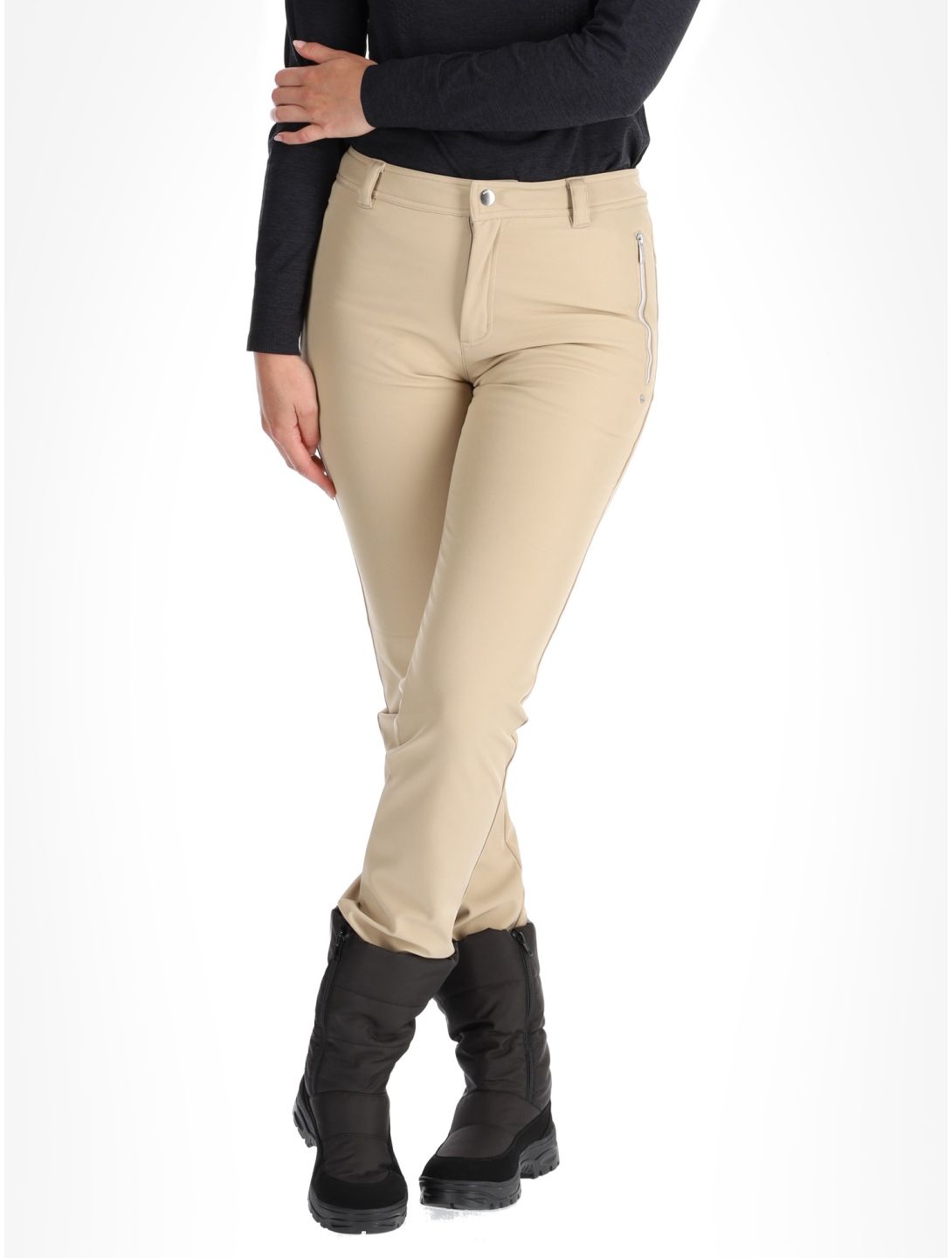 Luhta, Luhta Erottaja pantalon de ski en softshell femmes Powder blanc 