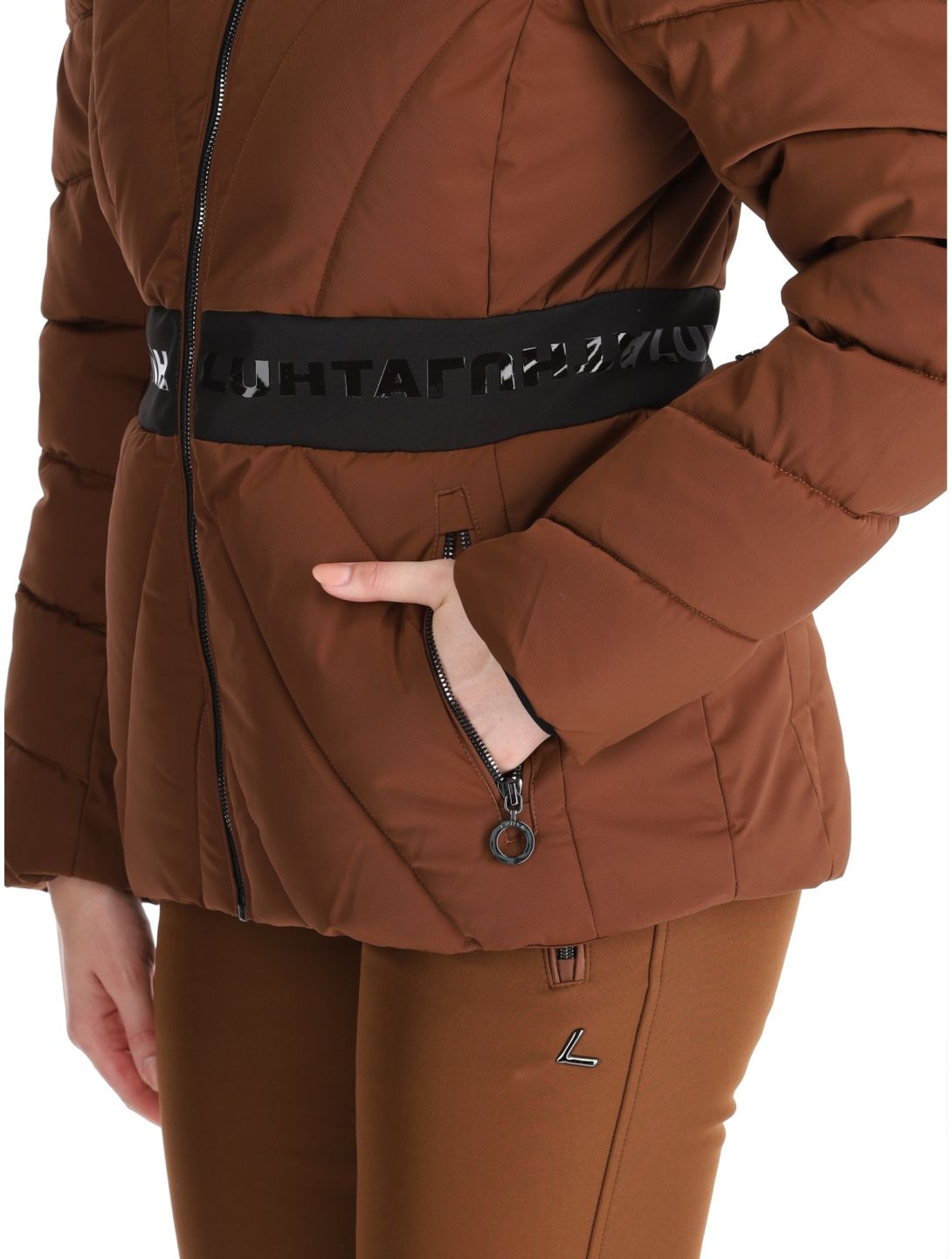 Luhta, Luhta Hakolahti veste de ski femmes Chocolat brun 