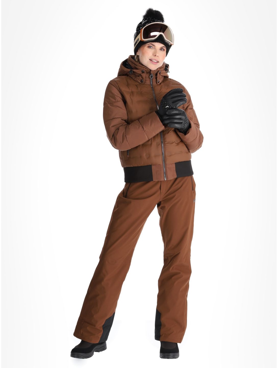 Luhta, Halhola veste de ski femmes Chocolat brun 