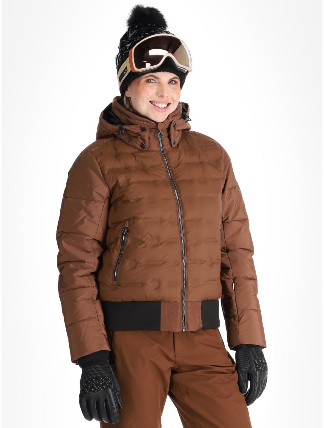 Luhta, Halhola veste de ski femmes Chocolat brun 