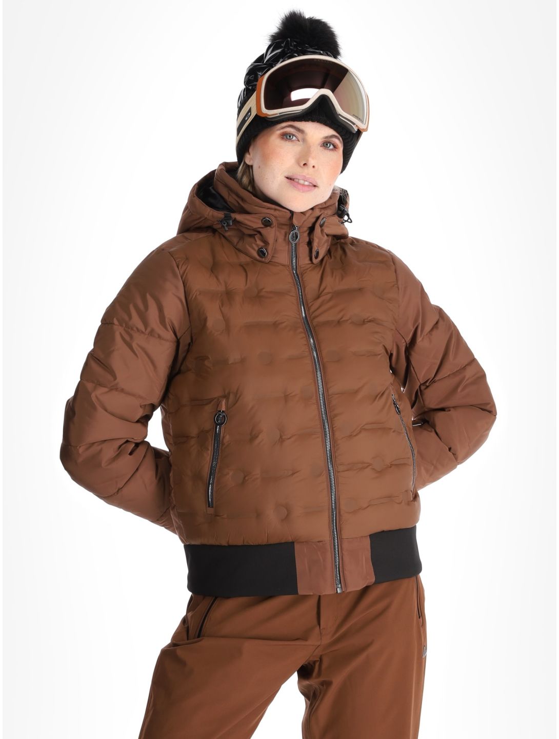 Luhta, Halhola veste de ski femmes Chocolat brun 