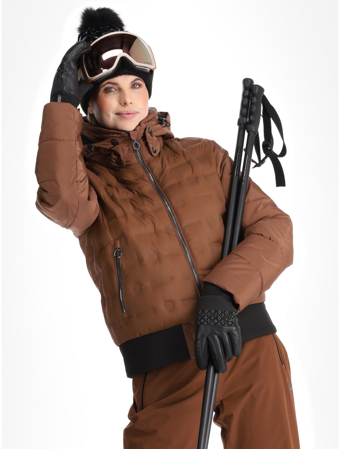 Luhta, Halhola veste de ski femmes Chocolat brun 