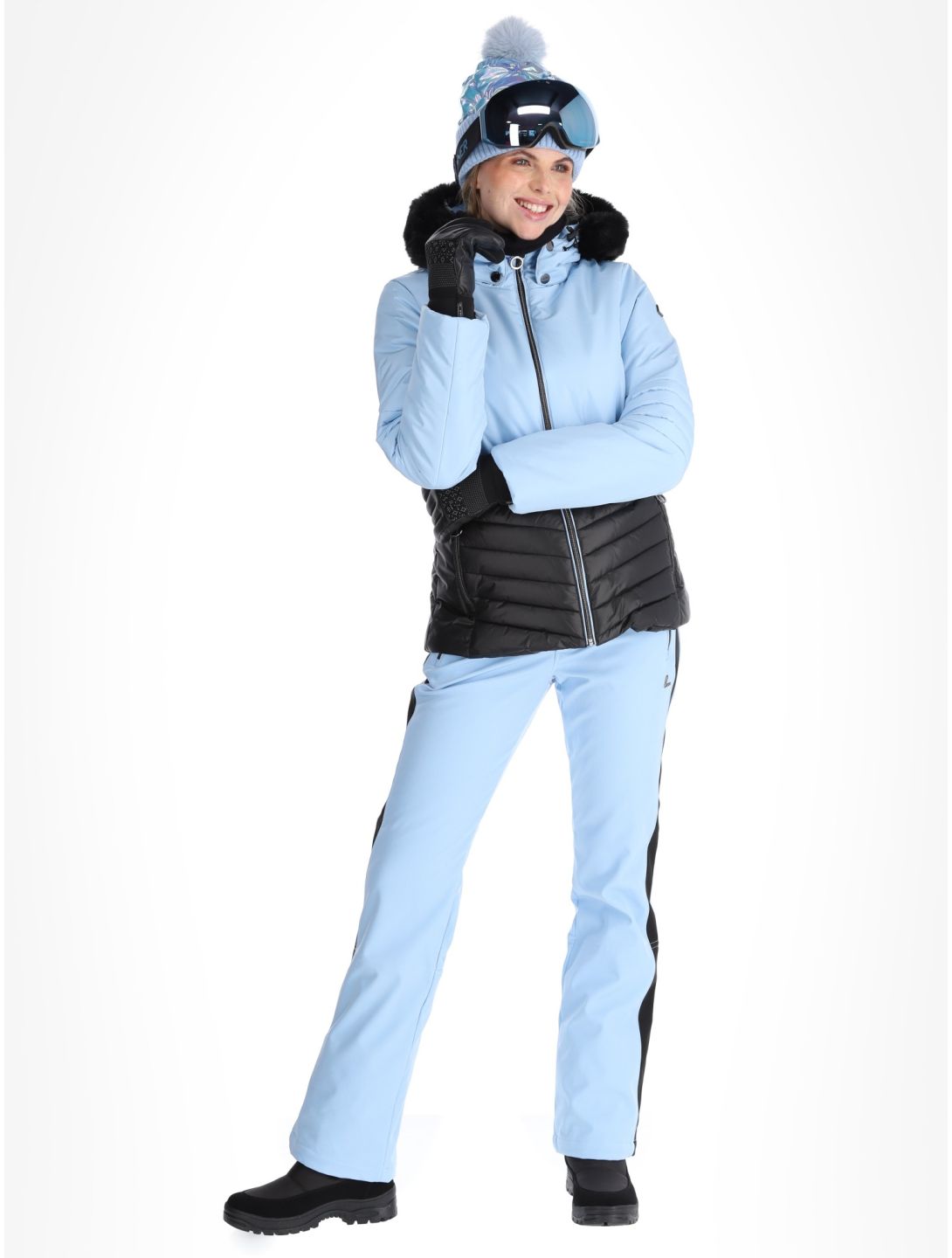 Luhta, Halkis veste de ski femmes Light Blue bleu 