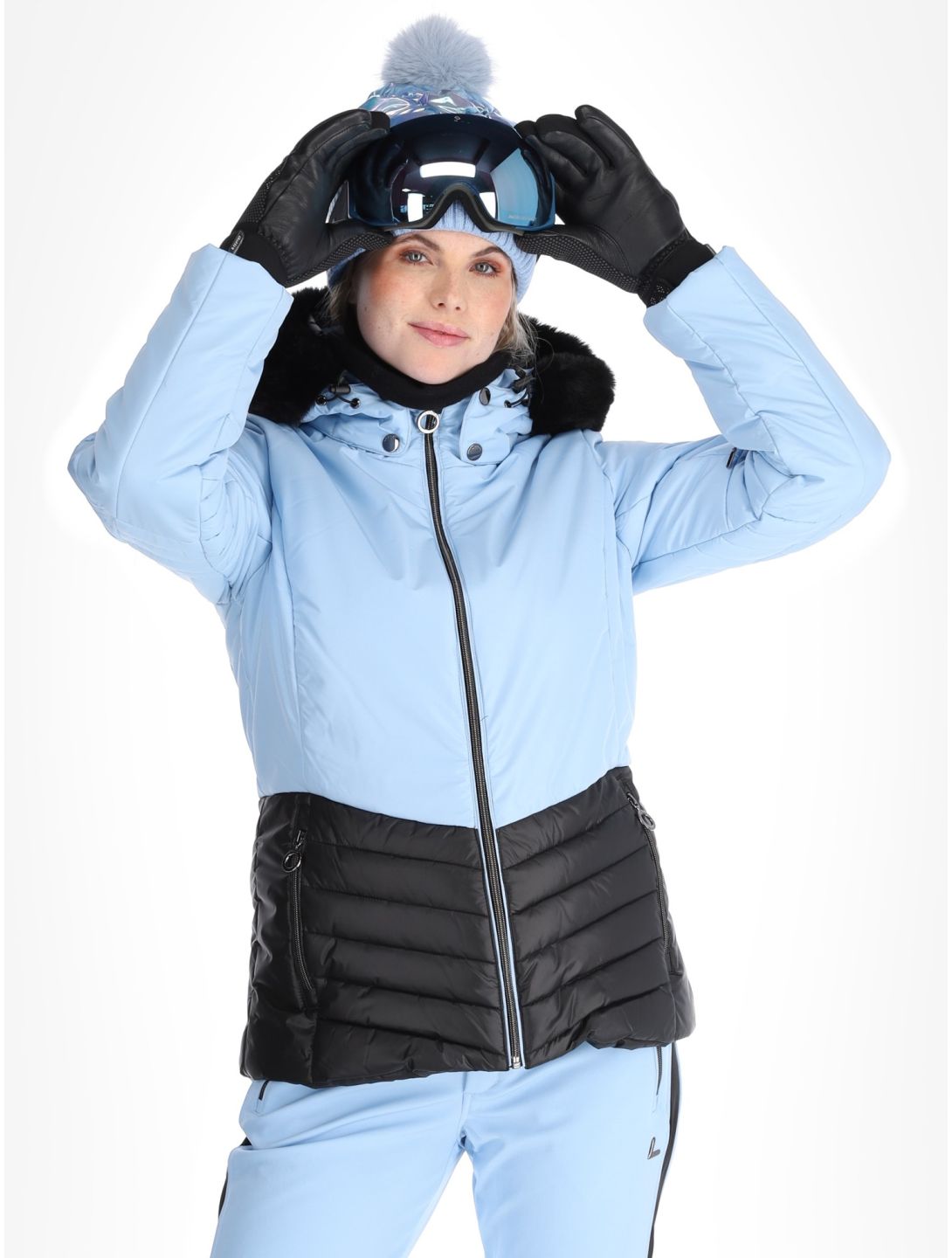 Luhta, Halkis veste de ski femmes Light Blue bleu 