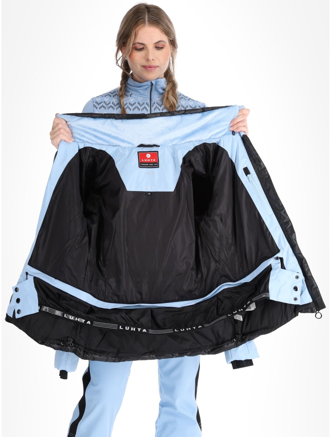 Luhta, Halkis veste de ski femmes Light Blue bleu 