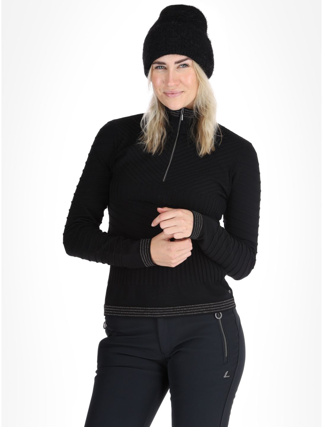 Luhta, Halso pull de ski femmes Black noir 