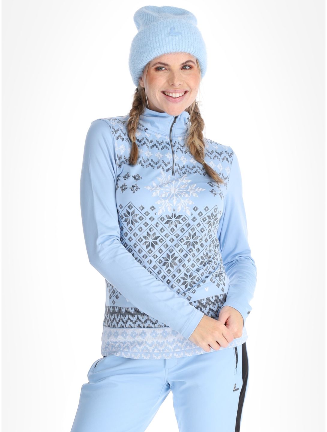 Luhta, Hangist pull de ski femmes Light Blue bleu 