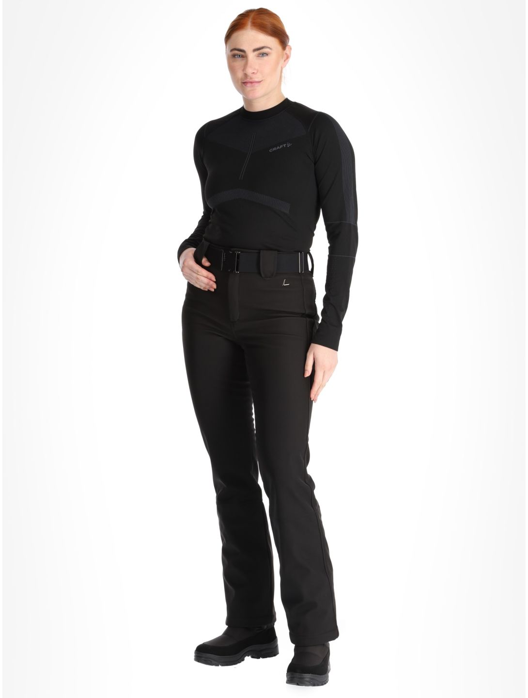 Luhta, Joensuu pantalon de ski en softshell femmes Black noir 