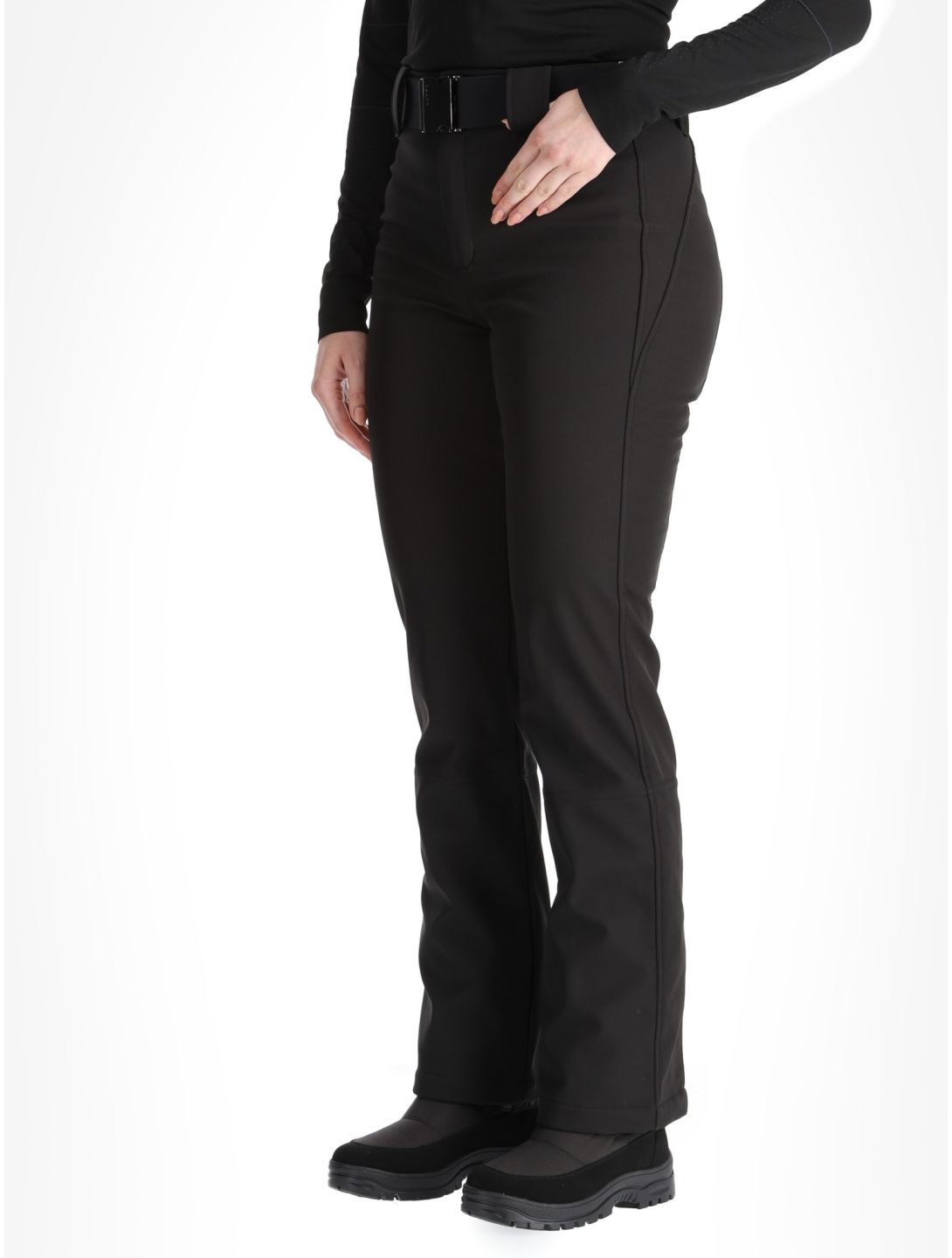 Luhta, Joensuu pantalon de ski en softshell femmes Black noir 