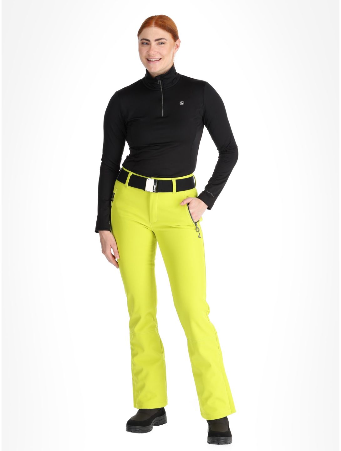 Luhta, Joentaus pantalon de ski en softshell femmes Aloe vert 