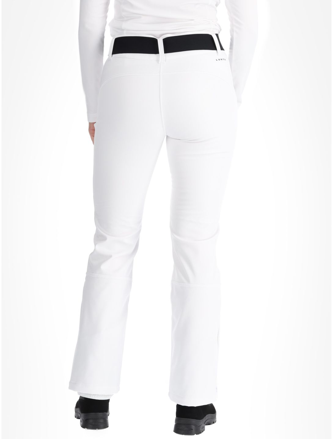 Luhta, Joentaus pantalon de ski en softshell femmes Optic White blanc 