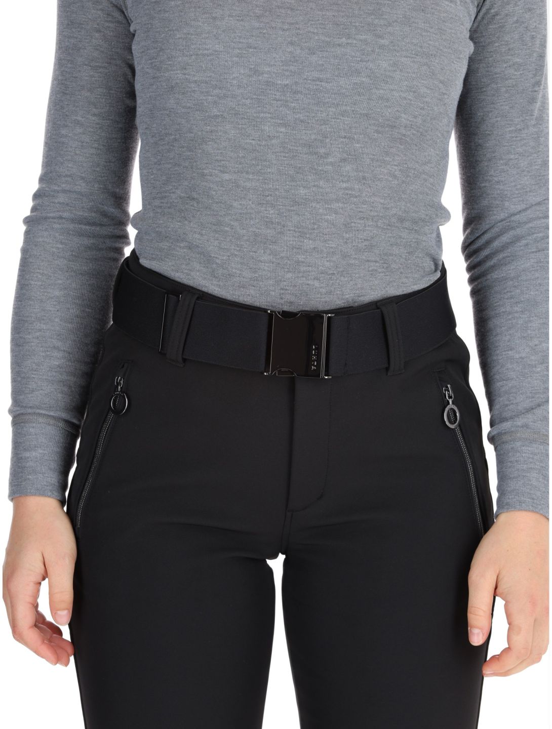 Luhta, Joentaus C pantalon de ski en softshell modèle court femmes Black noir 