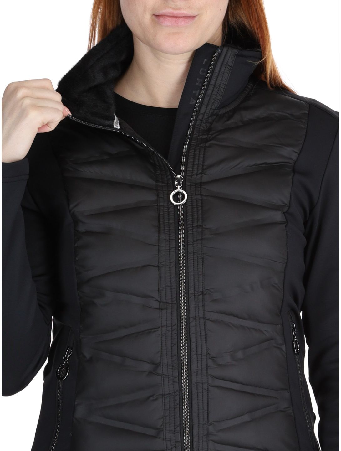 Luhta, Luosu gilet femmes Black noir 