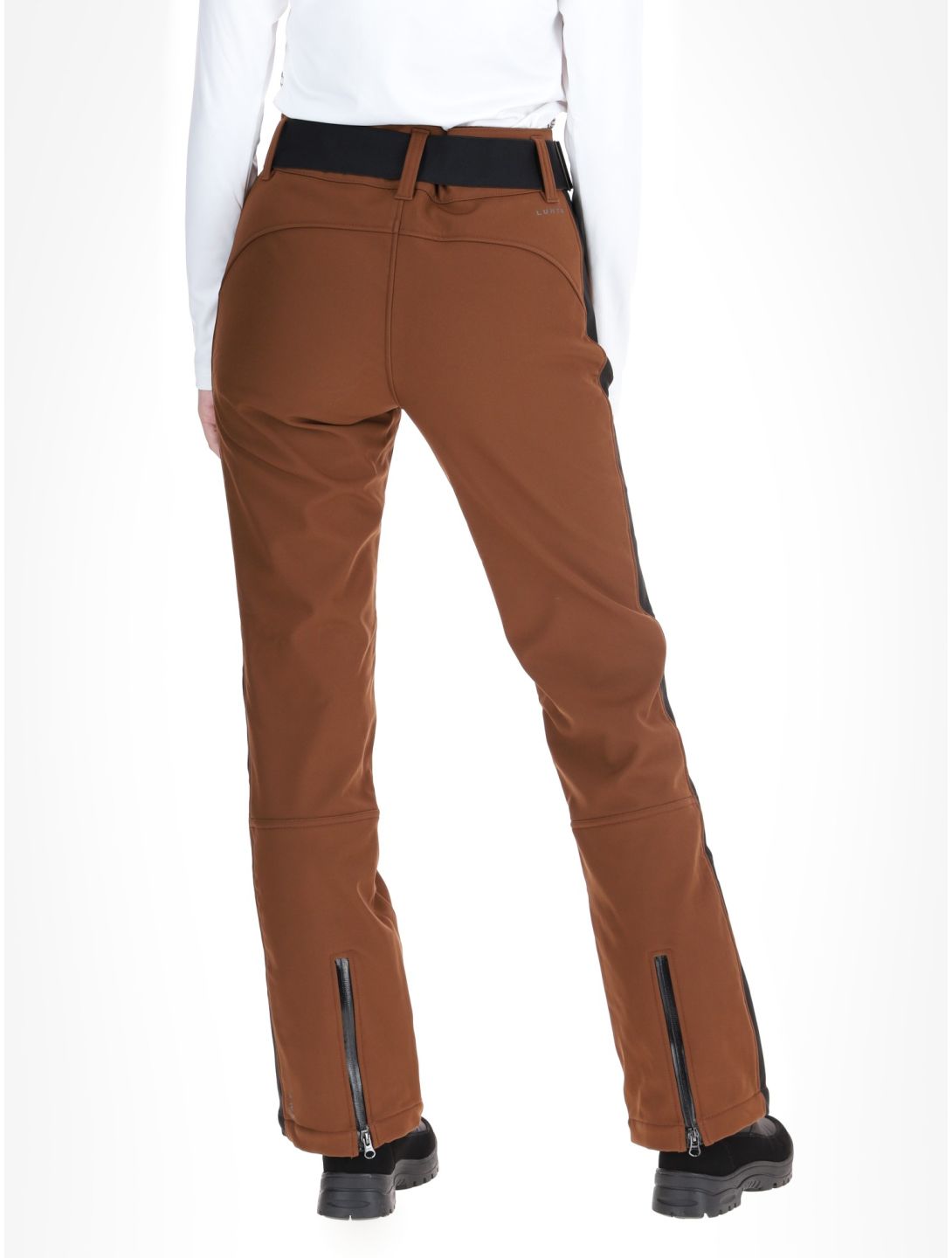 Luhta, Reututunturi pantalon de ski en softshell femmes Chocolat brun 