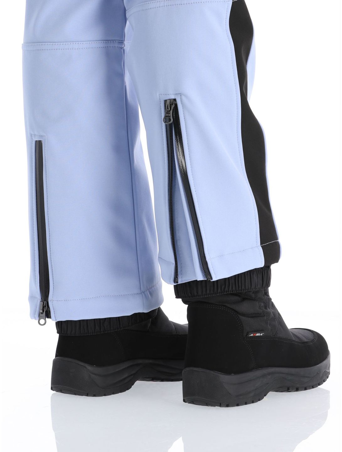 Luhta, Reututunturi pantalon de ski en softshell femmes Light Blue bleu, noir 