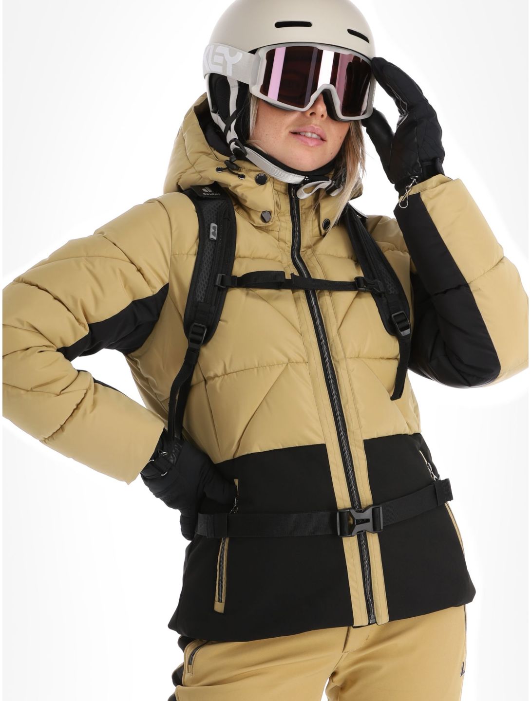 Luhta, Suomutunturi veste de ski femmes Cafe Au Lait beige 