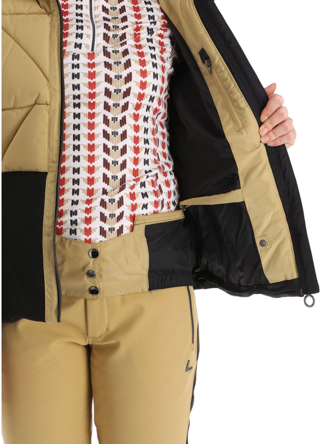 Luhta, Suomutunturi veste de ski femmes Cafe Au Lait beige 