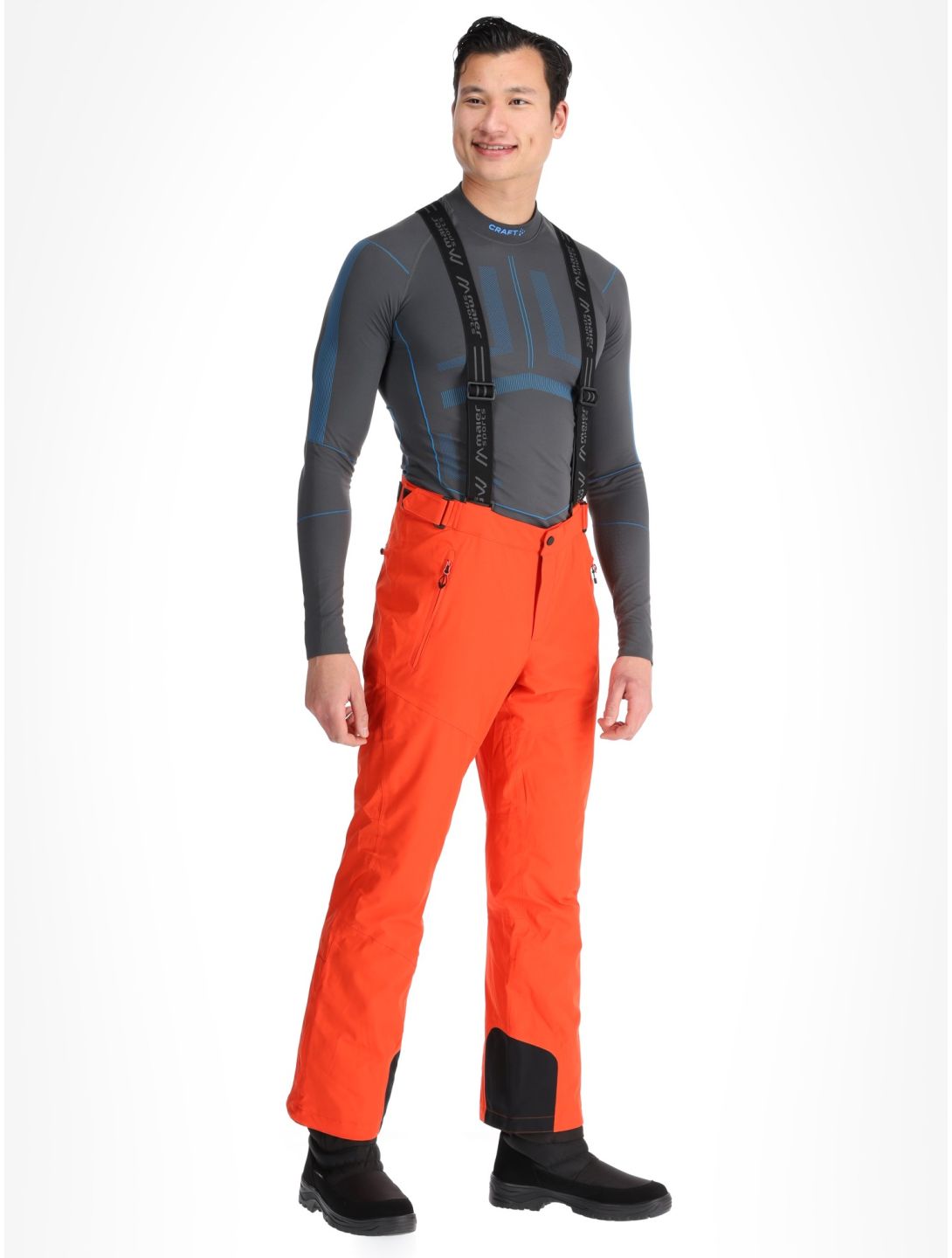 Maier Sports, Anton 2.1 pantalon de ski hommes Paprika Flame orange 