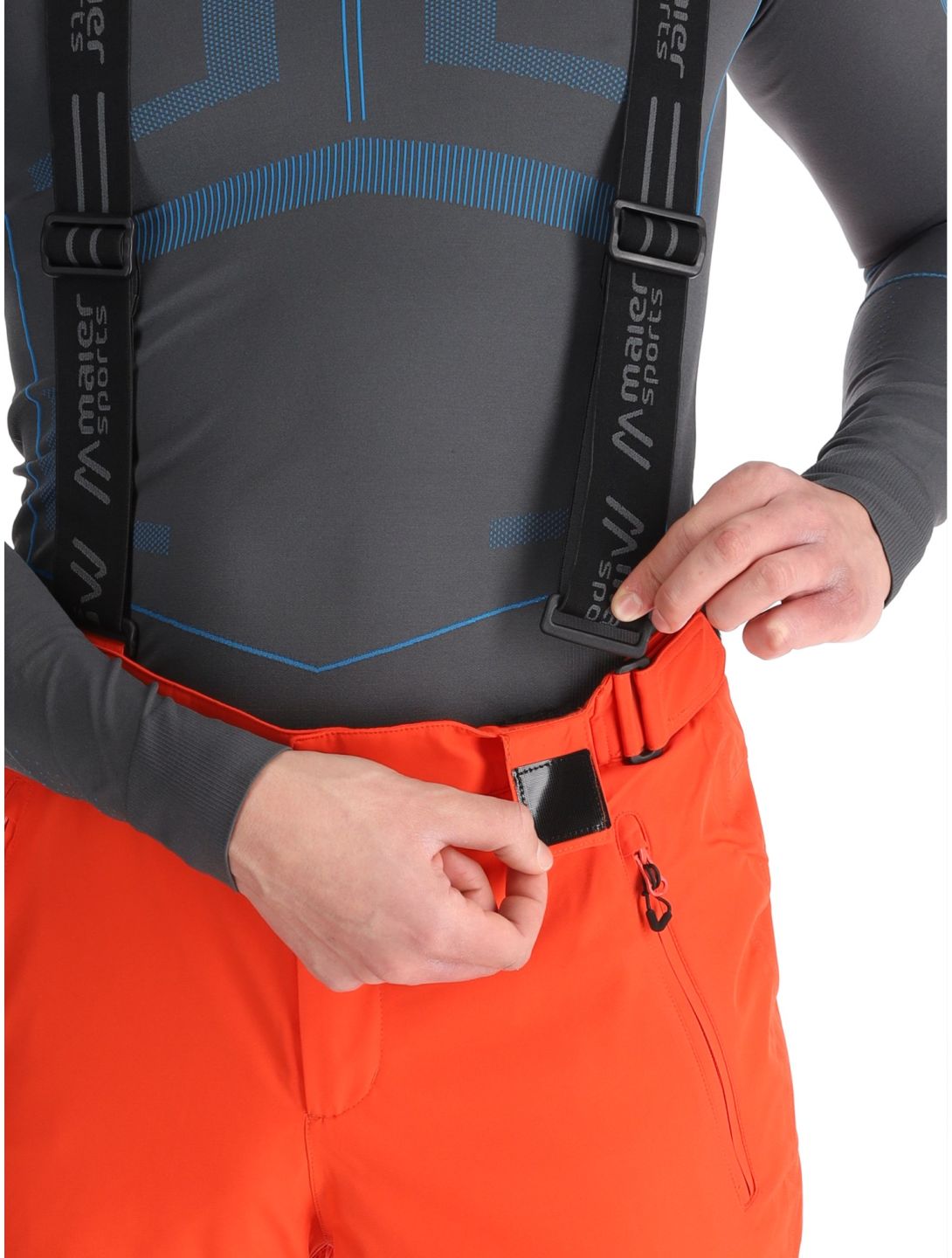 Maier Sports, Anton 2.1 pantalon de ski hommes Paprika Flame orange 