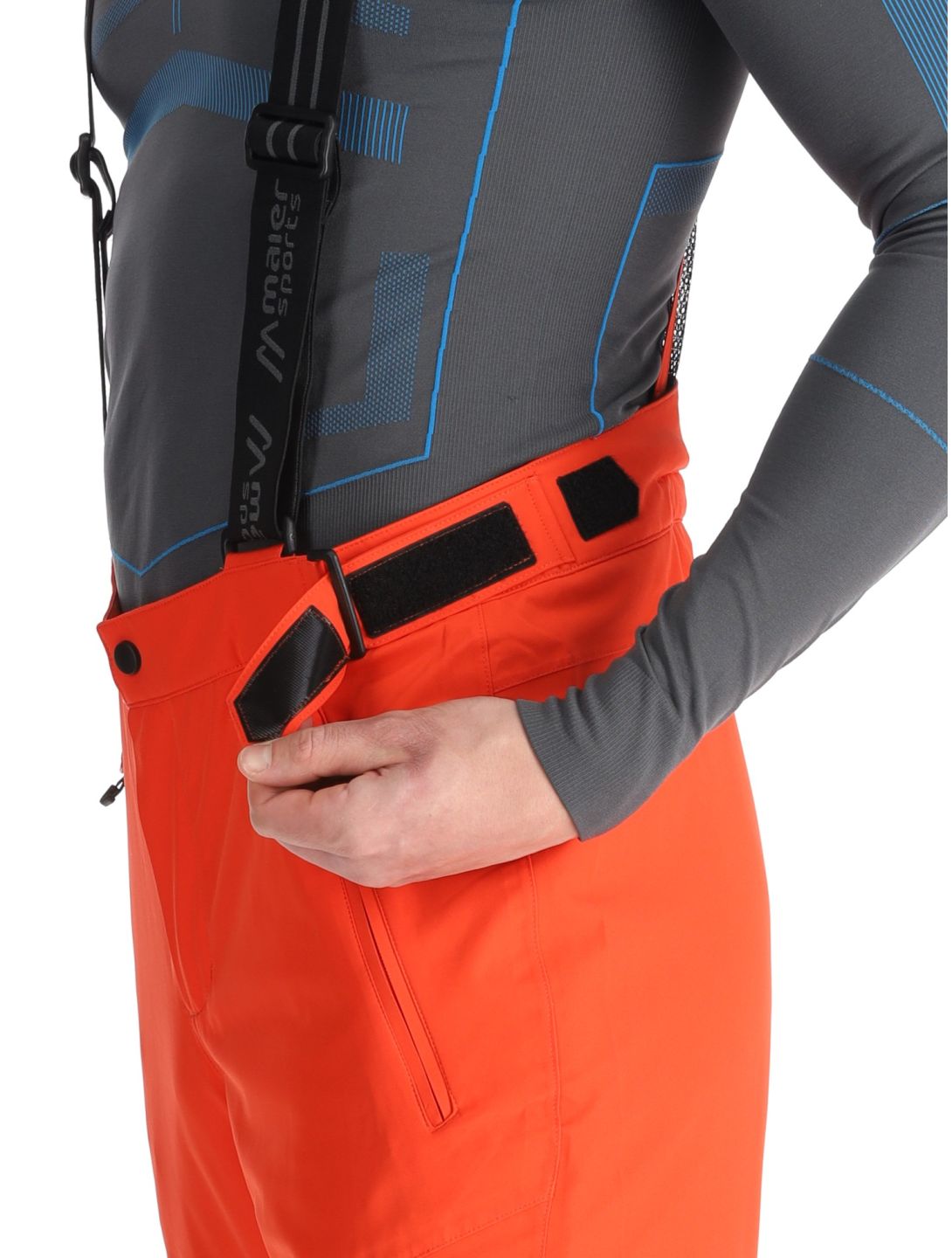 Maier Sports, Anton 2.1 pantalon de ski hommes Paprika Flame orange 