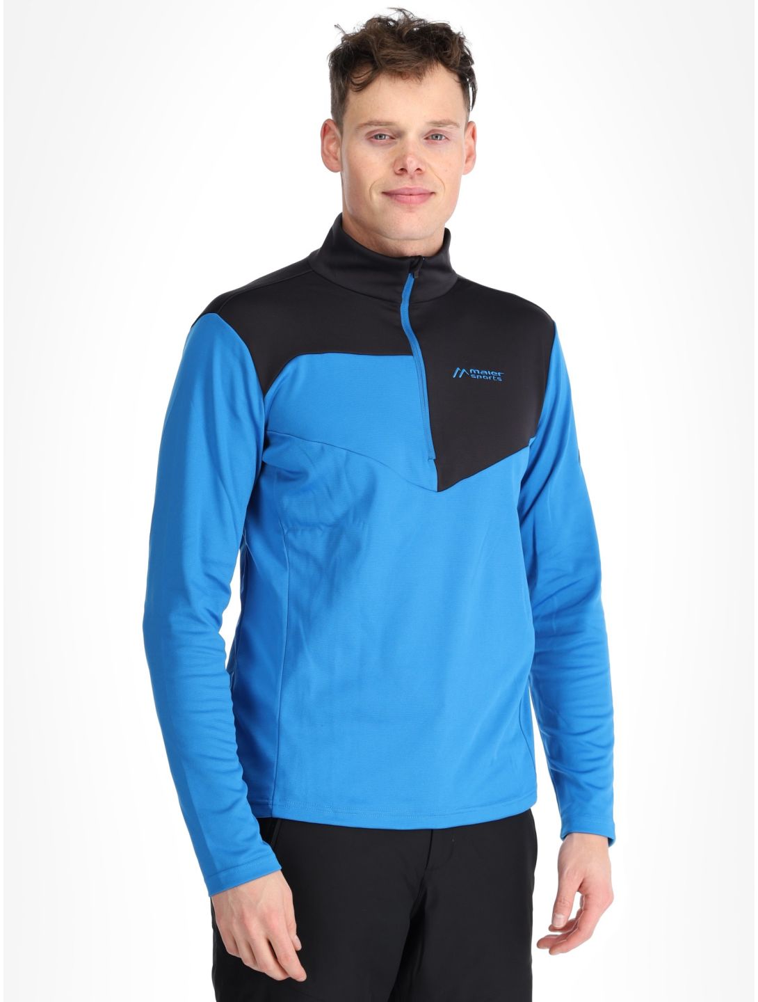 Maier Sports, Felian pull de ski hommes Imperial Blue / Black bleu, noir 