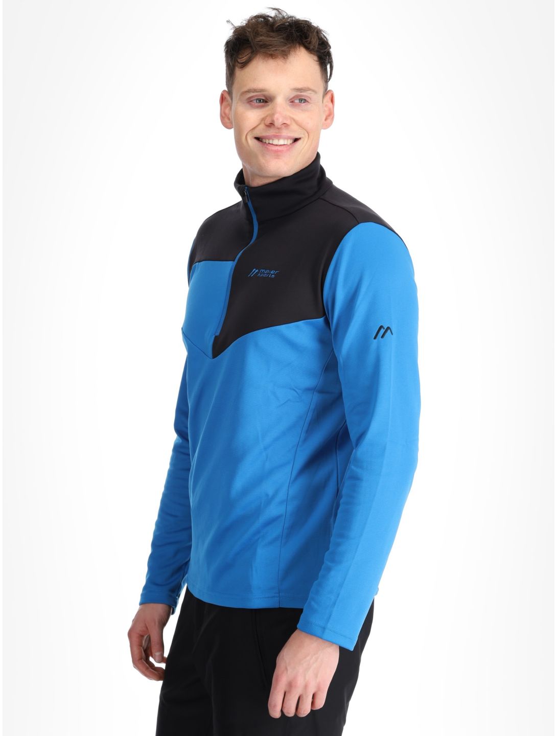 Maier Sports, Felian pull de ski hommes Imperial Blue / Black bleu, noir 