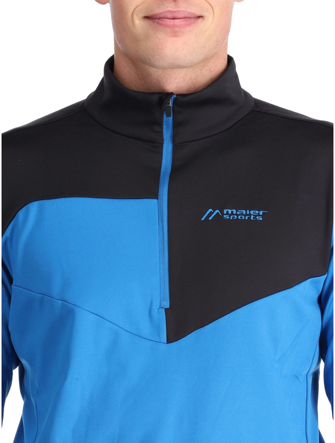 Maier Sports, Felian pull de ski hommes Imperial Blue / Black bleu, noir 