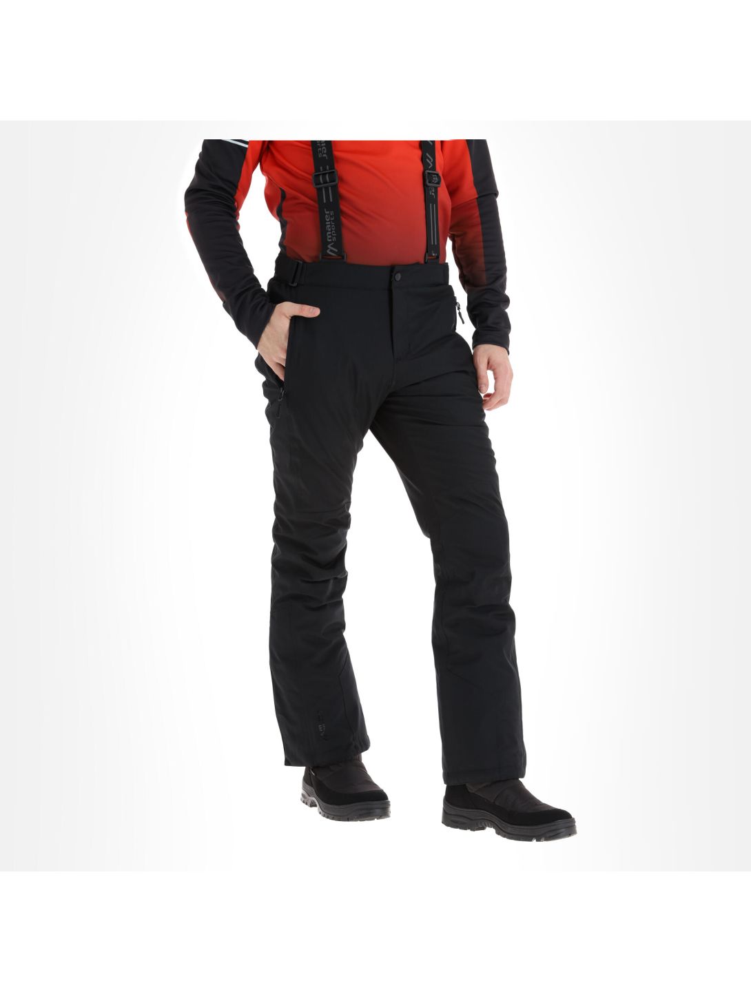 Maier Sports, Joscha Slim pantalon de ski hommes noir 