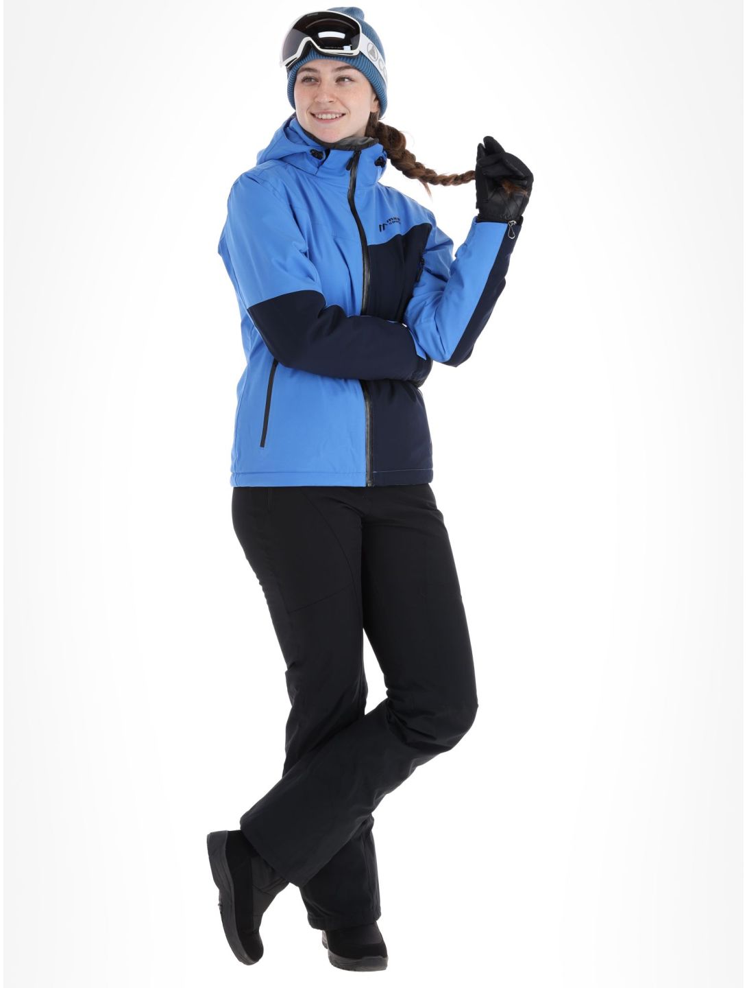 Maier Sports, Nuria veste de ski femmes Blue / Dark Grey Melange bleu, gris 