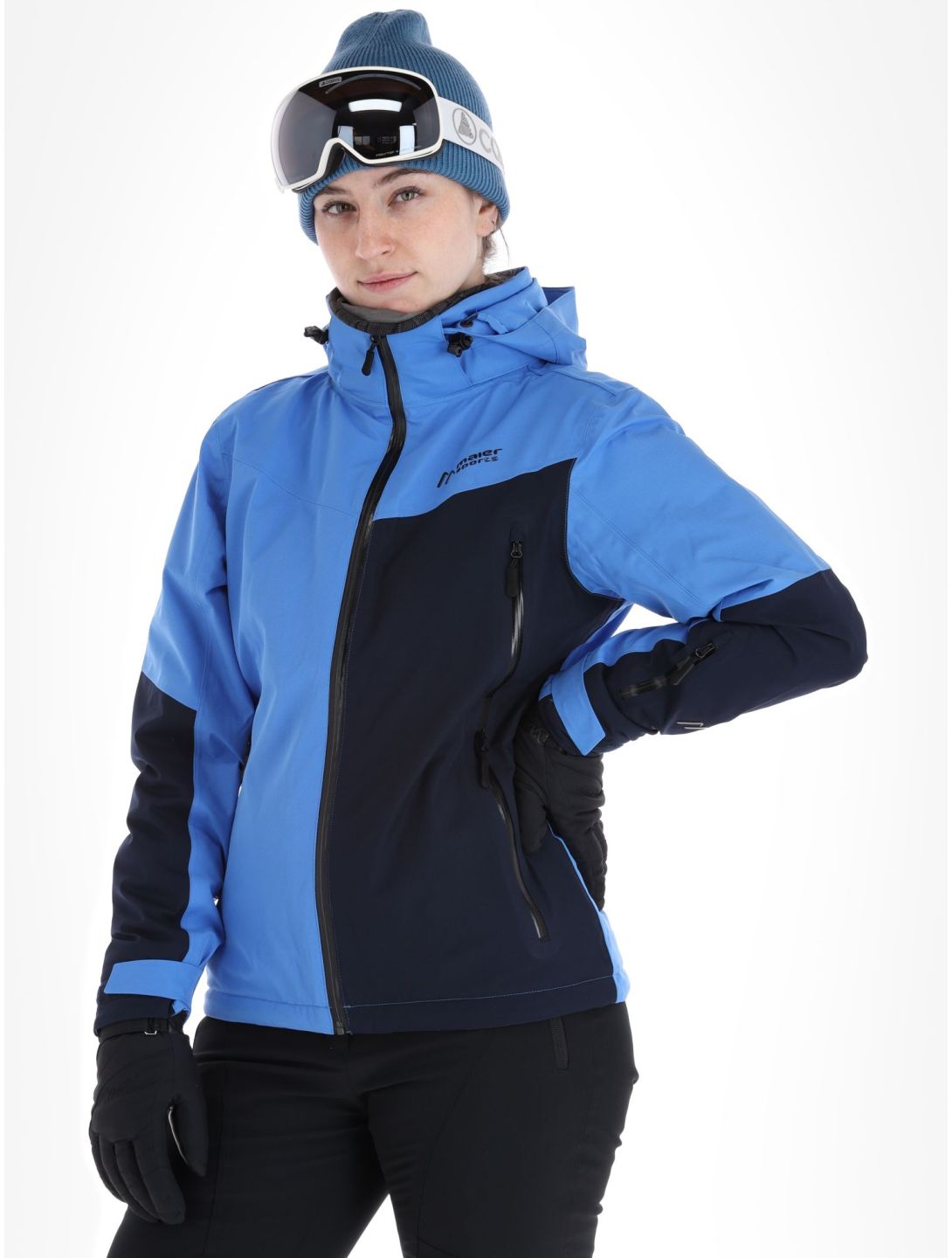 Maier Sports, Nuria veste de ski femmes Blue / Dark Grey Melange bleu, gris 