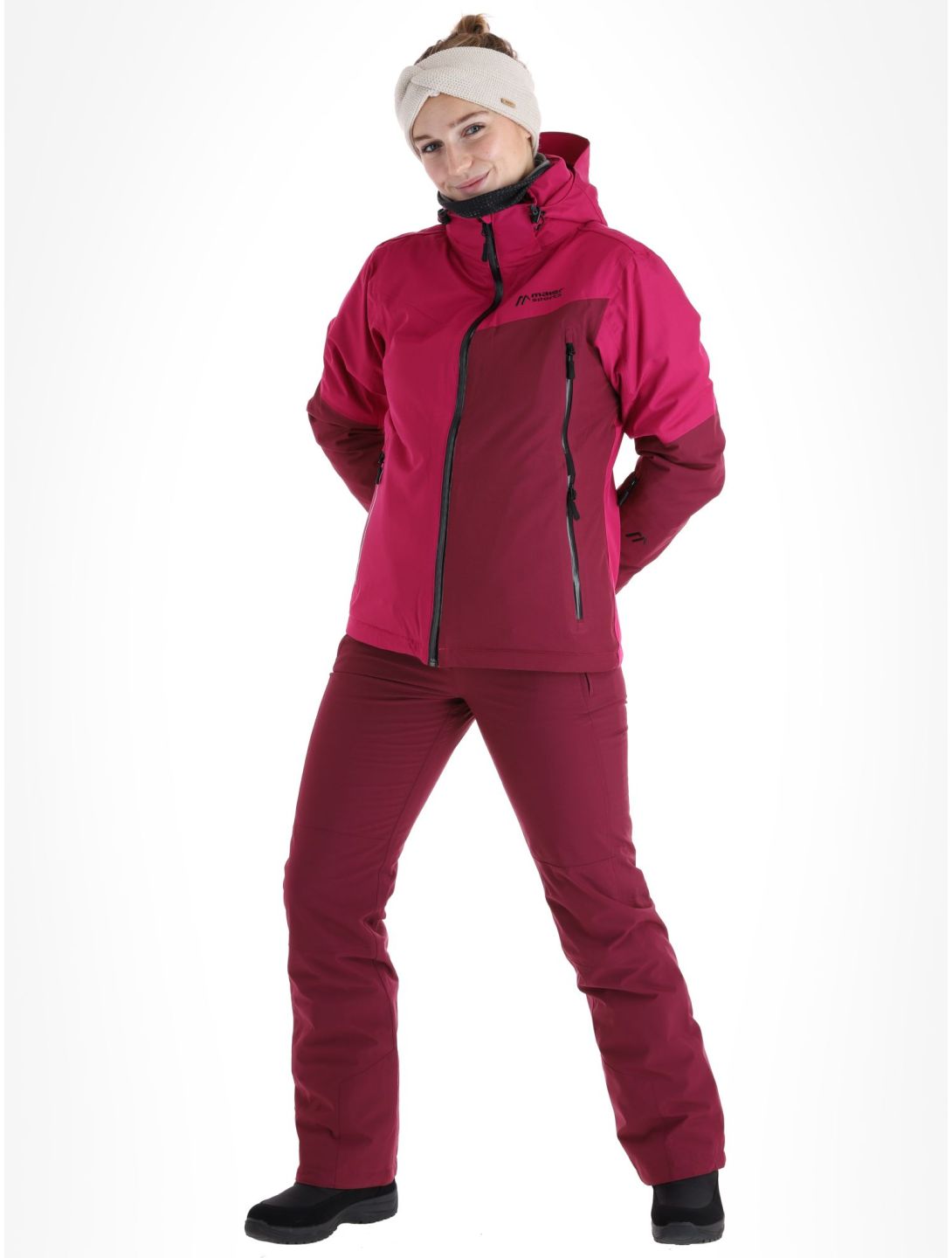 Maier Sports, Nuria veste de ski femmes Magenta / Cherry Wine bordeaux, violet 